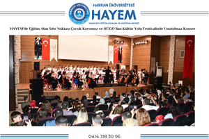 HAYEM'de Eğitim Alan Sıfır Noktası Çocuk Koromuz ve HÜGO’dan Kültür Yolu Festivalinde Unutulmaz Konser